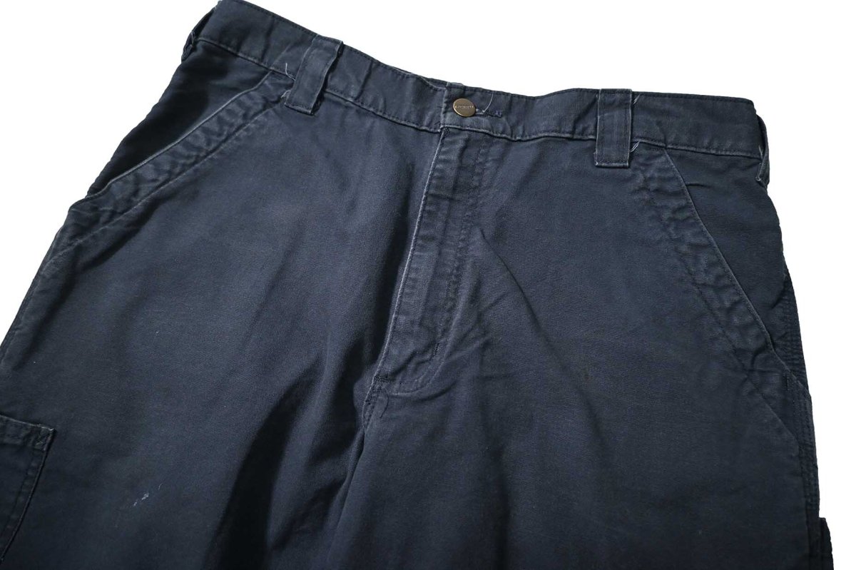 画像2: Used Carhartt B151 Canvas Utility Work Pants Navy カーハート (2)