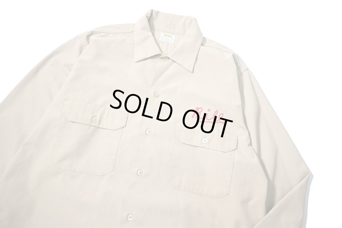 画像2: 60s Used Sears Embroidered Work Shirt (2)