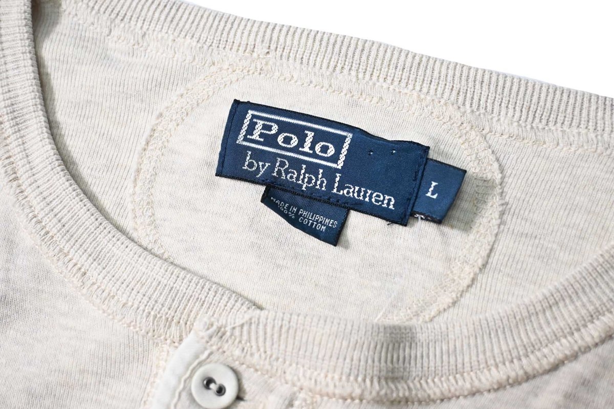 画像6: 90-00s Deadstock Polo Ralph Lauren Henley Thermal (6)