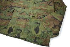 画像4: 60-70s Used KAMO Civilian Leaf Camo Cotton Hunting Jacket made in USA (4)