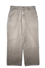 画像1: 11' Used Carhartt Duck Carpenter Pants Mushroom カーハート (1)
