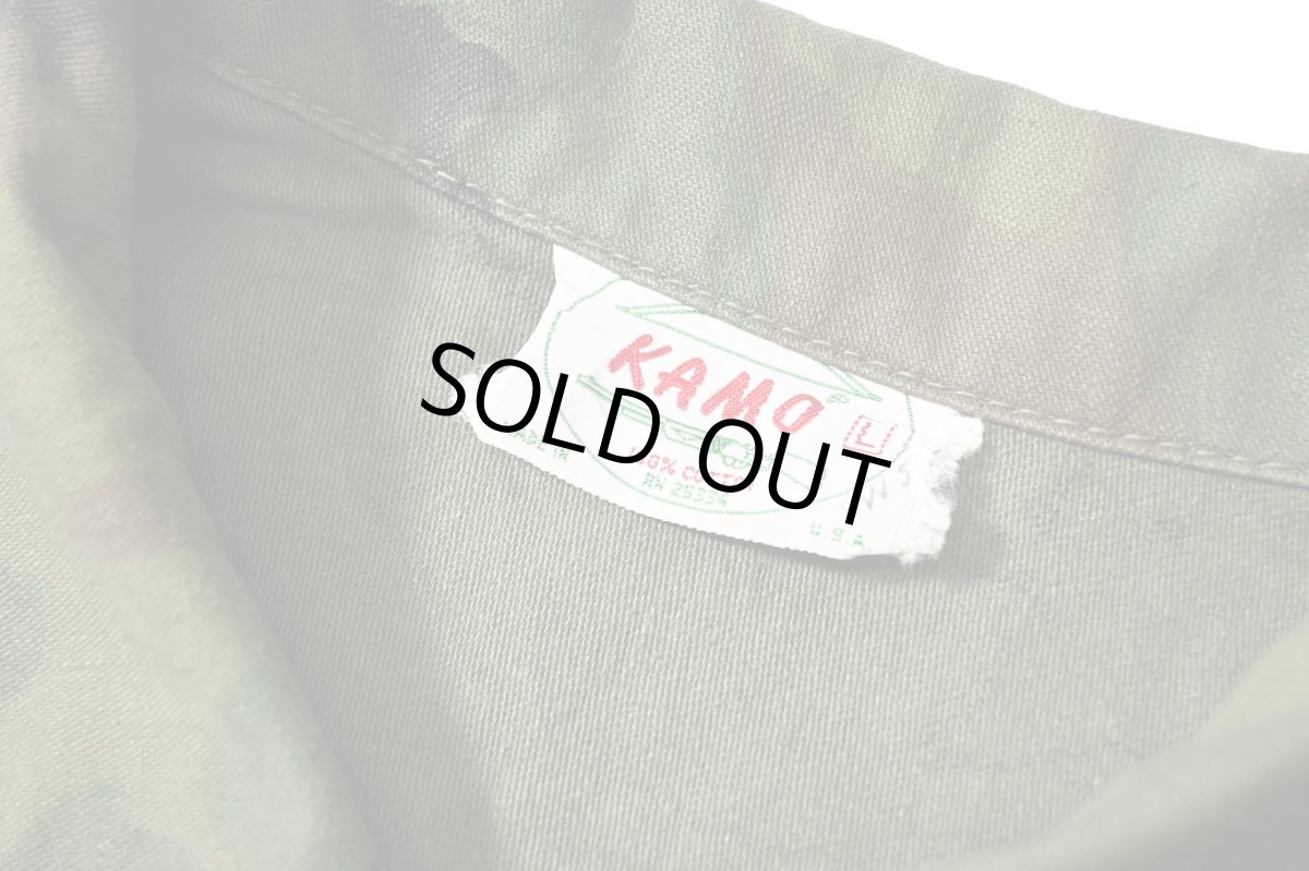 画像5: 60-70s Used KAMO Civilian Leaf Camo Cotton Hunting Jacket made in USA (5)