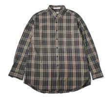 画像1: 90s Used Perry Ellis Cotton/Rayon Long Sleeve Shirt (1)