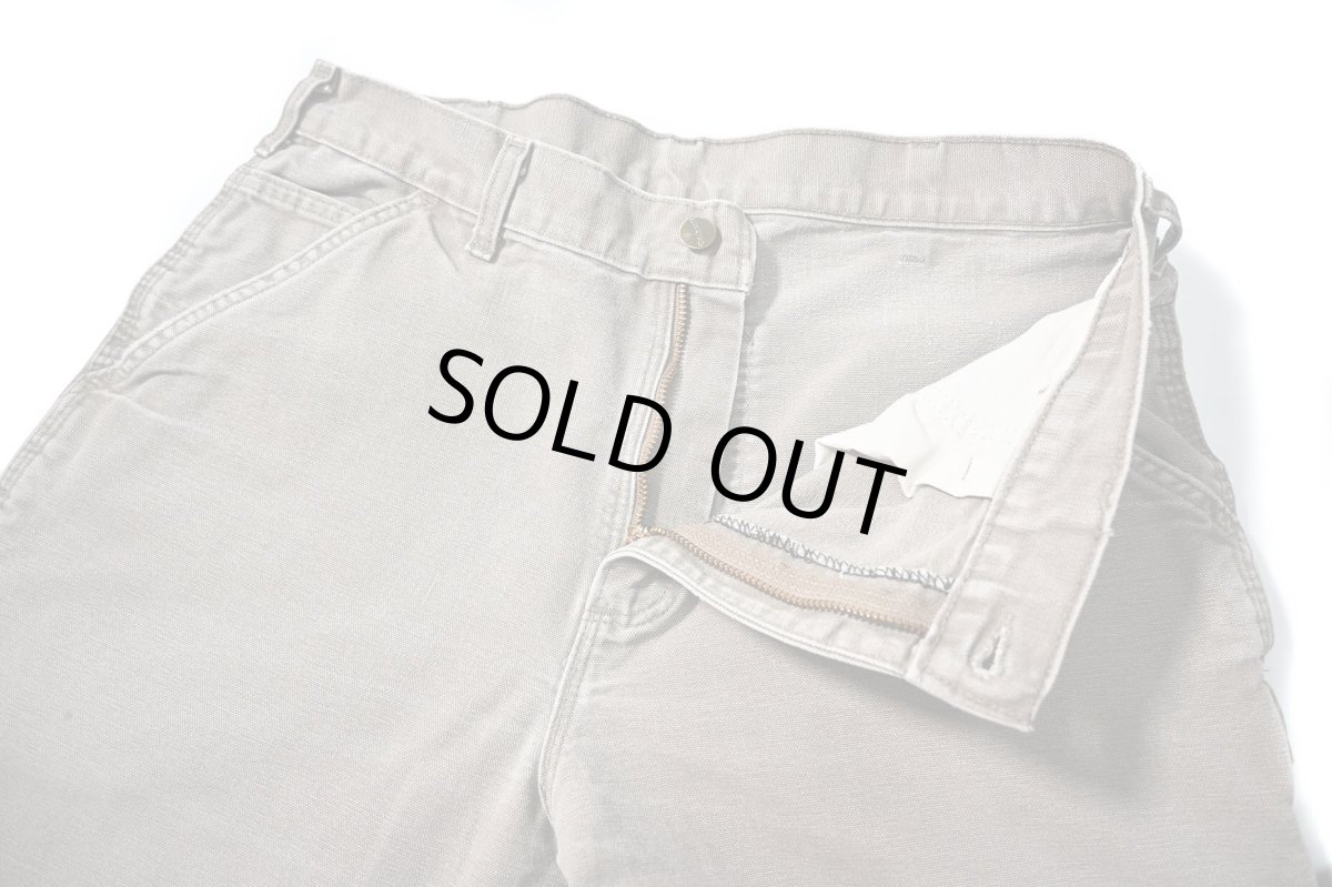 画像5: 11' Used Carhartt Duck Carpenter Pants Mushroom カーハート (5)