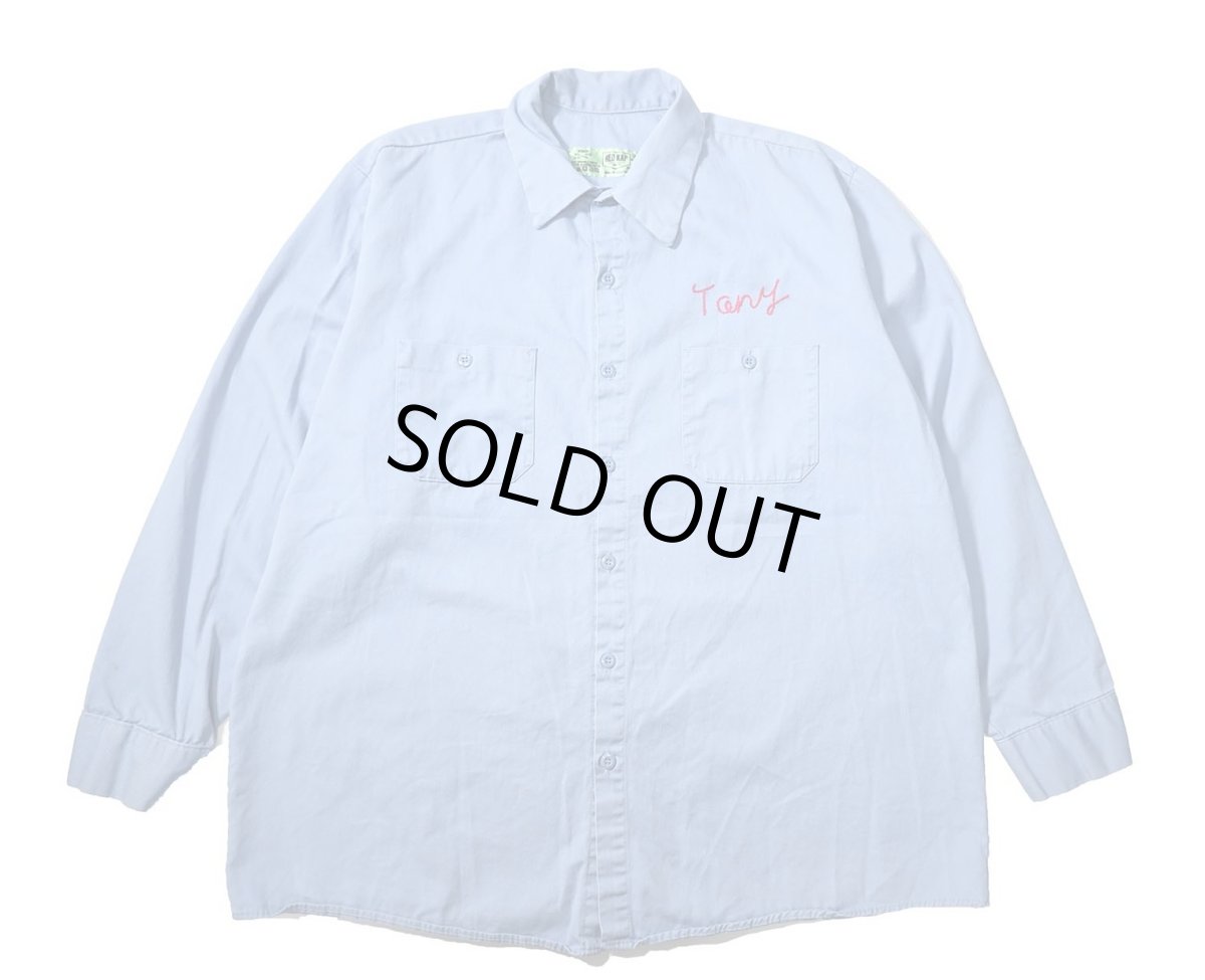 画像1: Used Red Kap Embroidered Work Shirt (1)