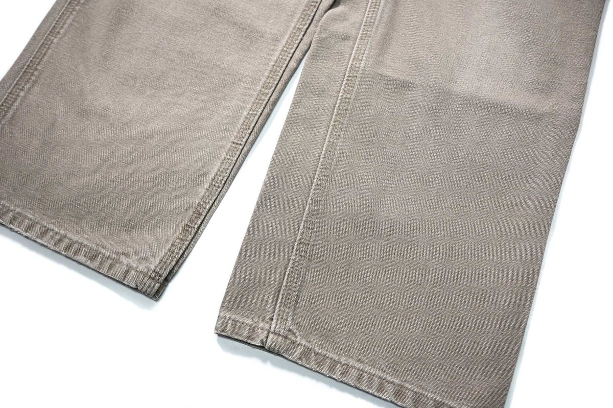 画像3: 11' Used Carhartt Duck Carpenter Pants Mushroom カーハート (3)