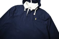 画像2: 90-00s Used Polo Ralph Lauren Hooded Rugby Shirt (2)