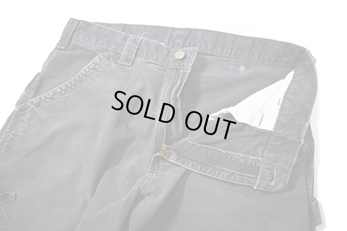 画像5: 00s Used Carhartt B151 Canvas Utility Work Pants Blue Black カーハート (5)