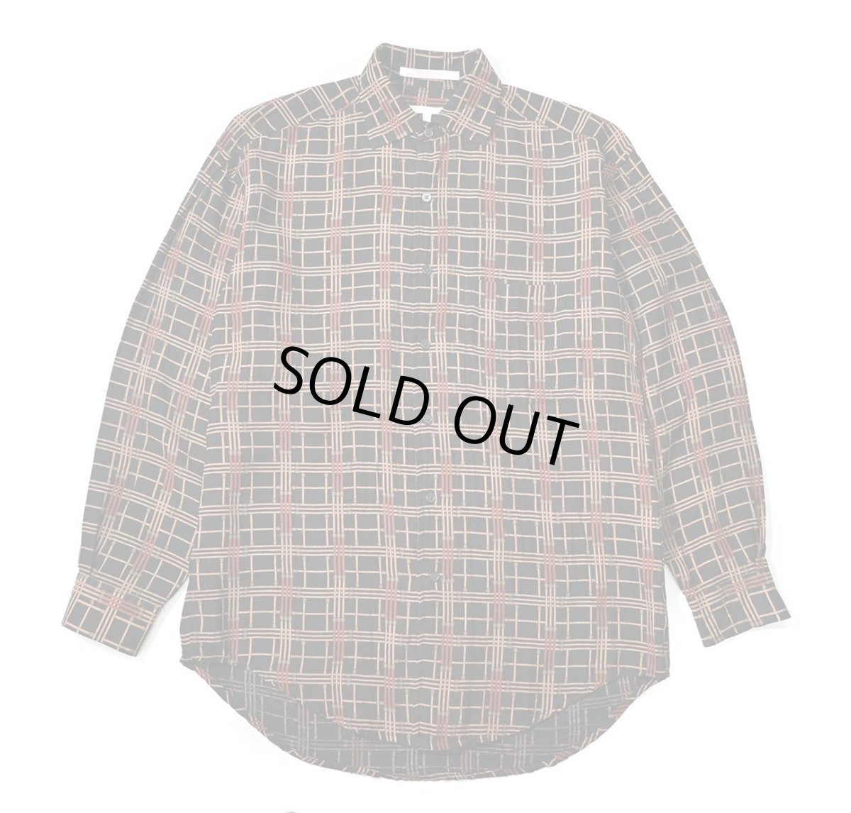 画像1: 90s Used Perry Ellis Silk Long Sleeve Shirt (1)