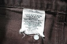 画像7: 14' Used Carhartt Duck Double Knee Carpenter Pants Dark Brown カーハート (7)