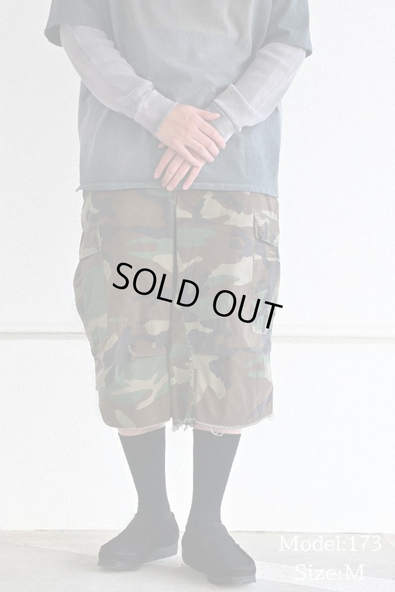 画像7: Used Us Army Customized Combat Jorts Woodland Camo (7)