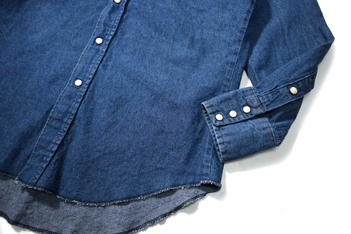 画像3: 80s Used Wrangler Denim Western Shirt made in USA (3)