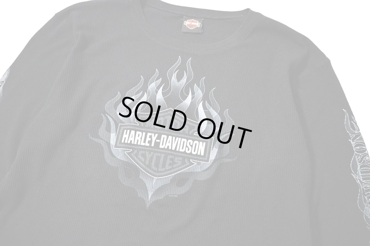 画像3: 00s Used Harley-Davidson Print L/S Thermal (3)