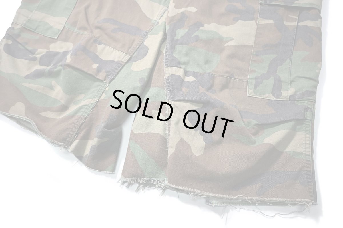 画像3: Used Us Army Customized Combat Jorts Woodland Camo (3)