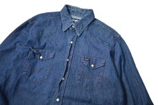 画像2: 80s Used Wrangler Denim Western Shirt made in USA (2)