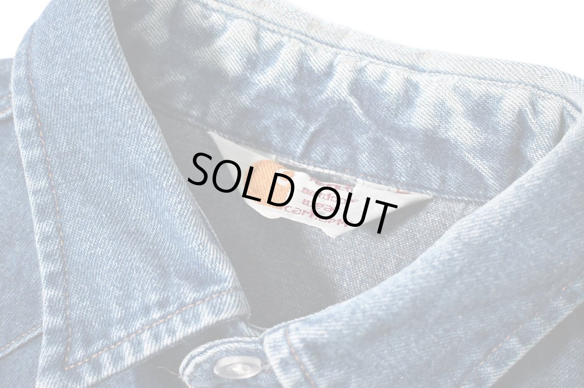 画像4: 80-90s Used Carhartt Denim Western Shirt (4)