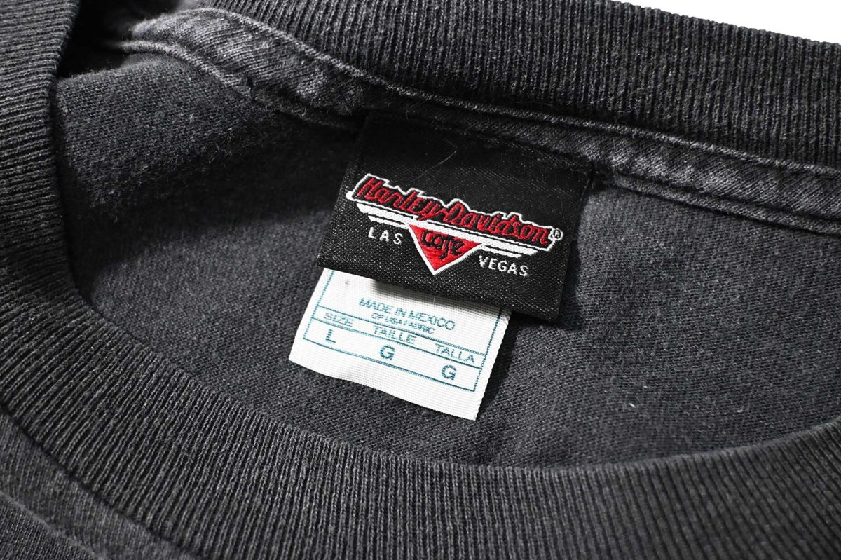 画像4: 00s Used Harley-Davidson Cafe Print Tee (4)
