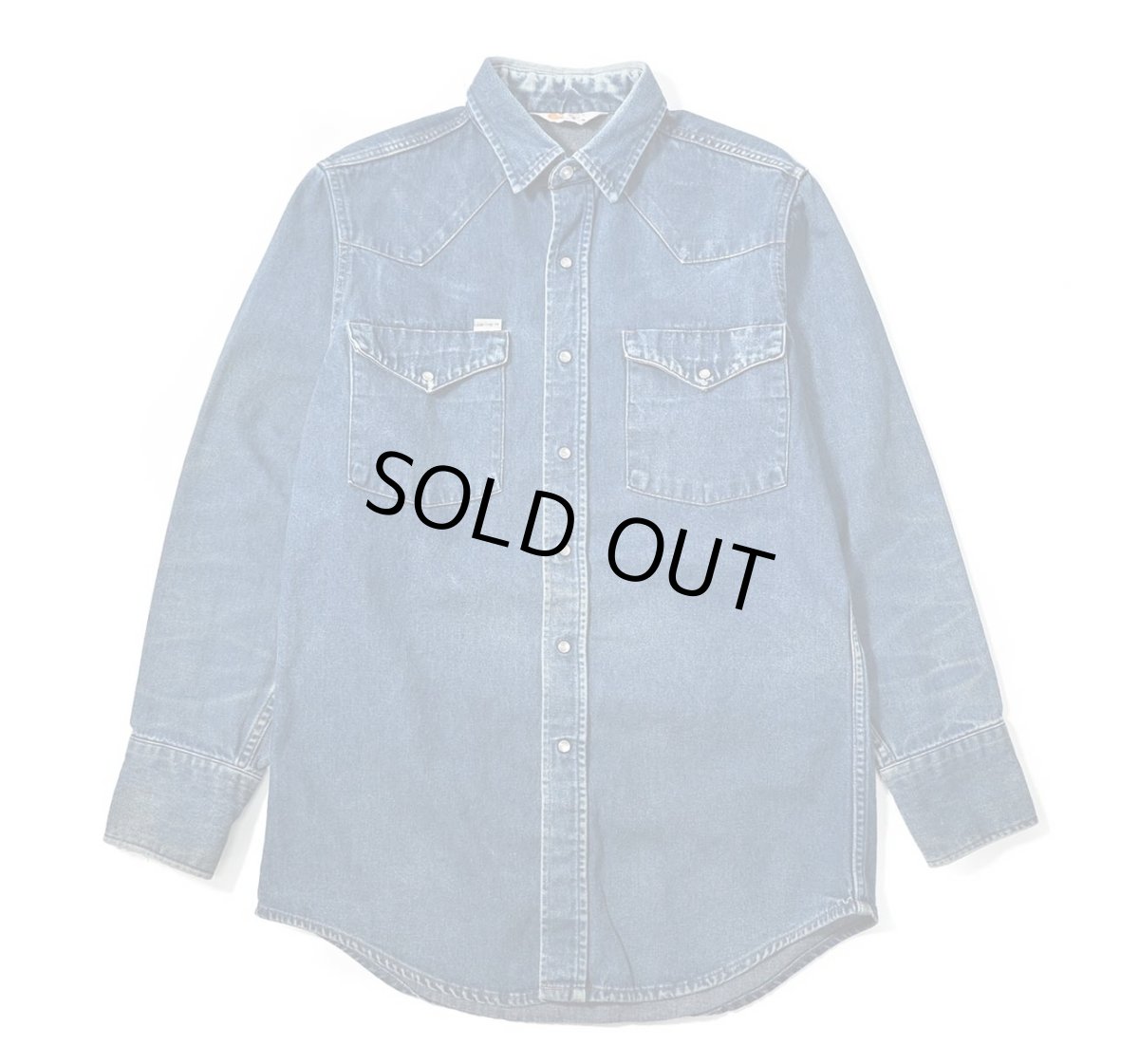 画像1: 80-90s Used Carhartt Denim Western Shirt (1)