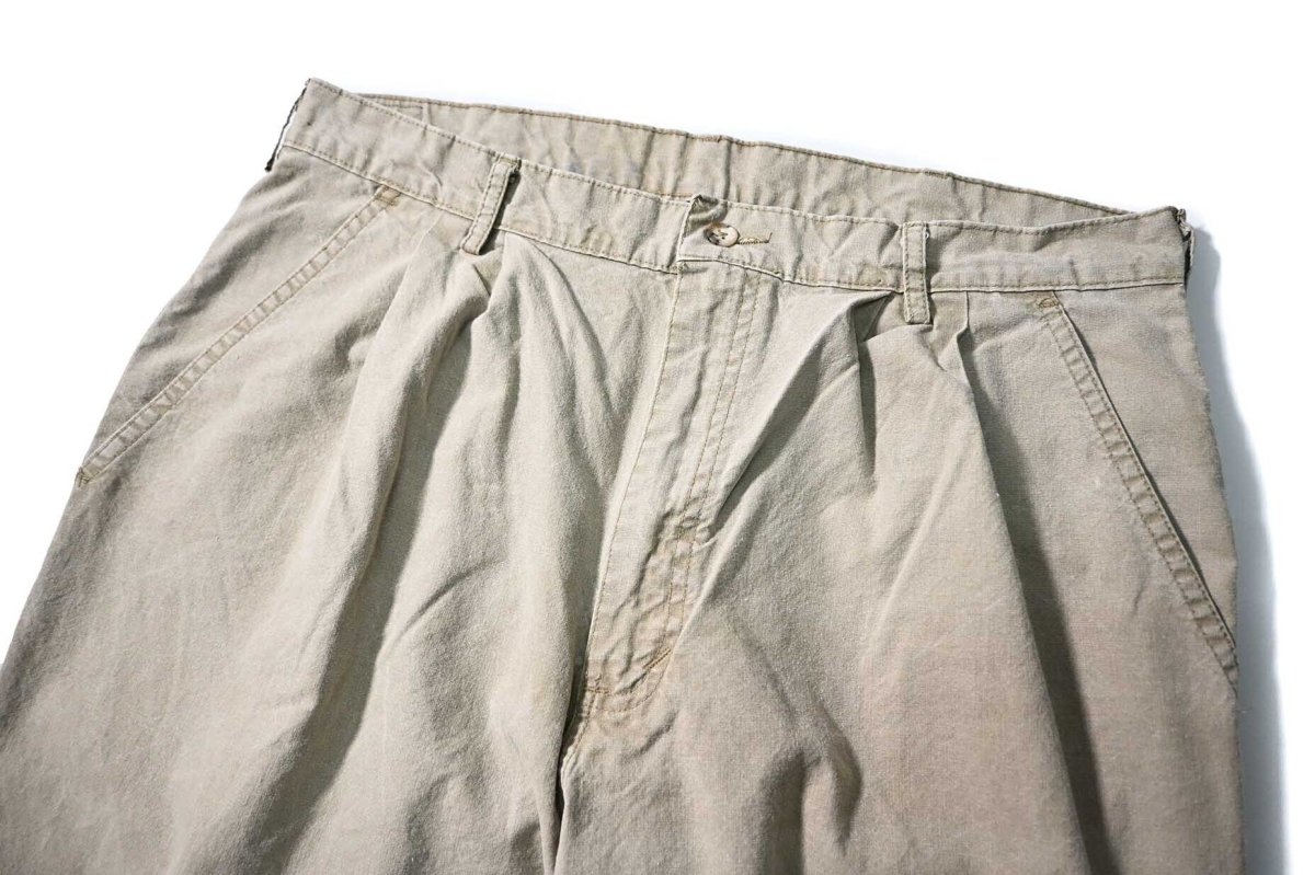 画像2: 80s Used Woolrich Pleated Trouser made in USA (2)