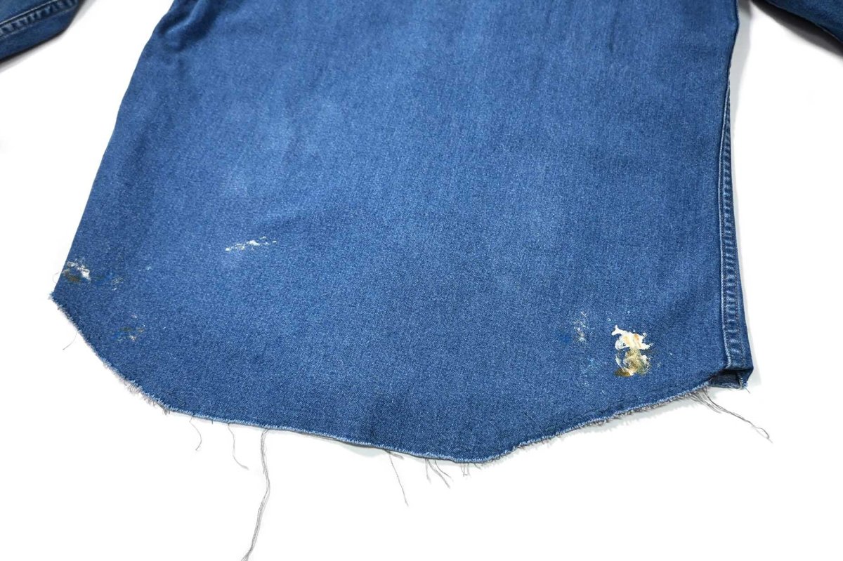 画像7: 80-90s Used Carhartt Painted Denim Western Shirt (7)