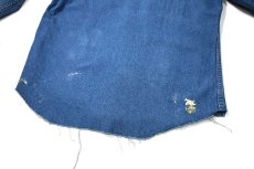 画像7: 80-90s Used Carhartt Painted Denim Western Shirt (7)