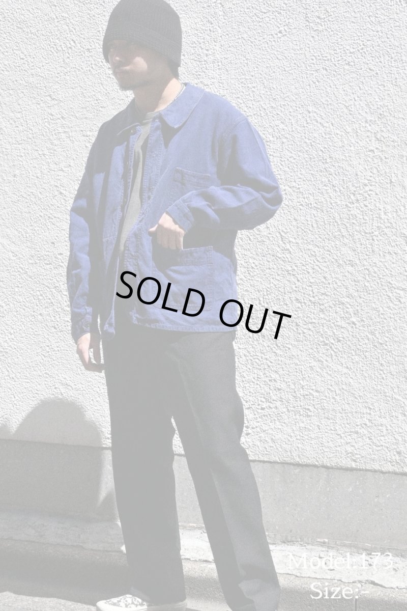 画像5: 60s Used French Cotton Twill Work Jacket (5)
