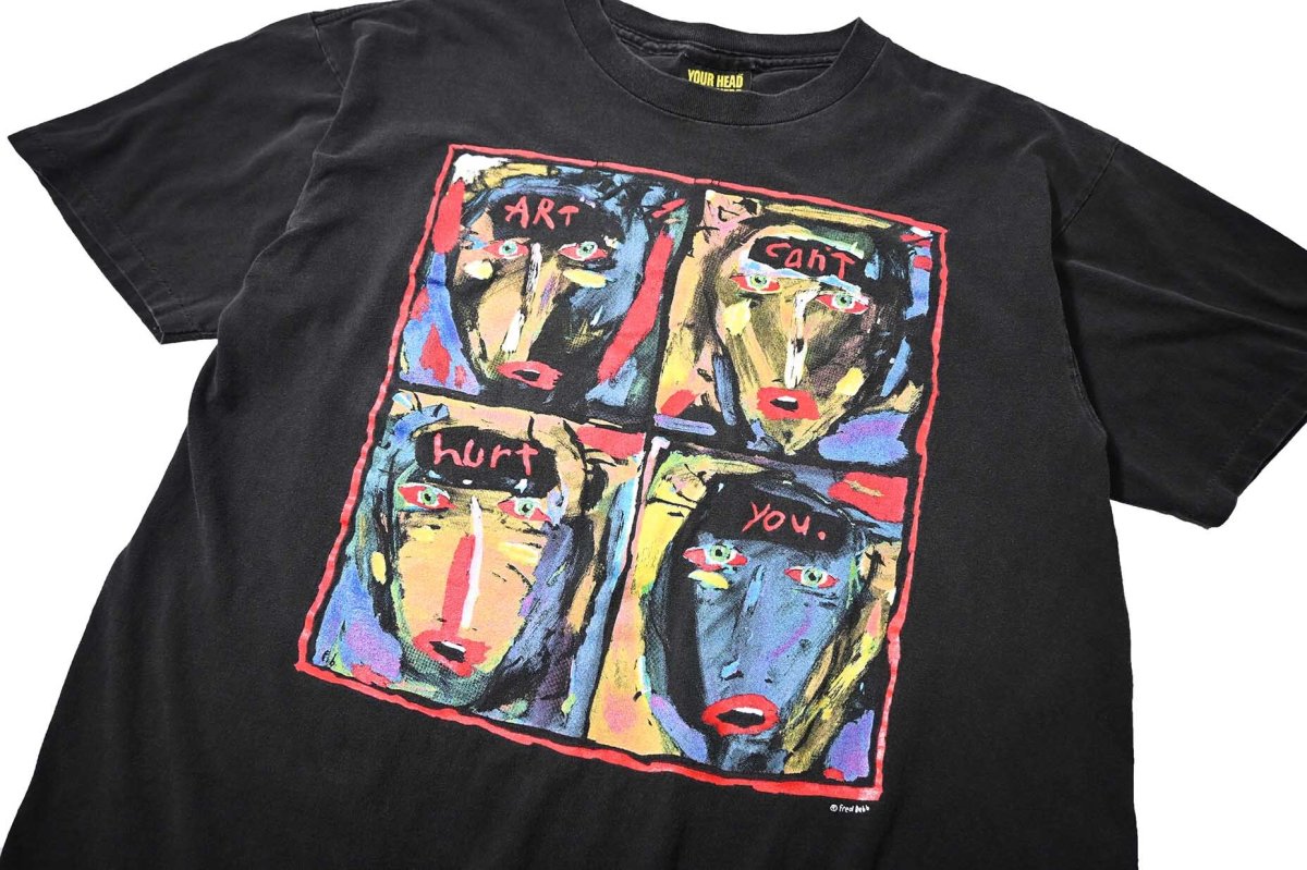 画像2: 90s Used Fred Babb Print Tee made in USA (2)