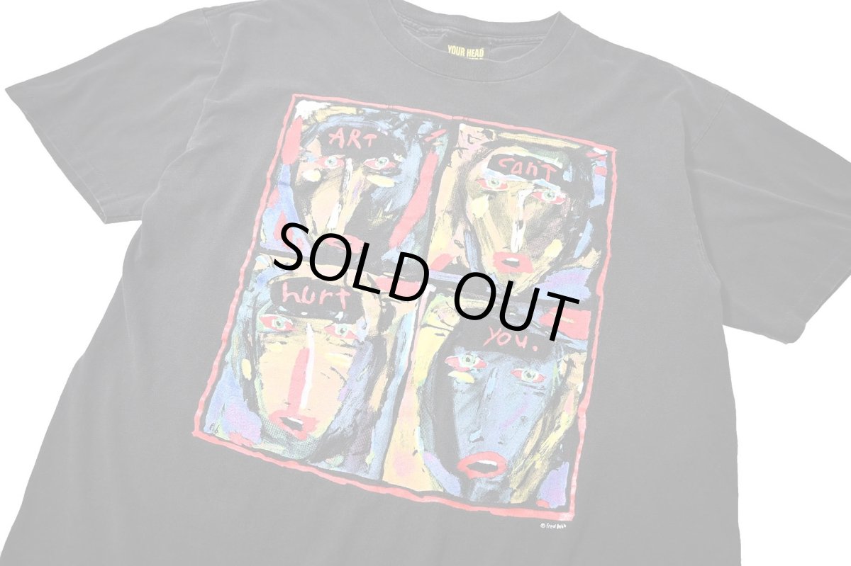 画像2: 90s Used Fred Babb Print Tee made in USA (2)