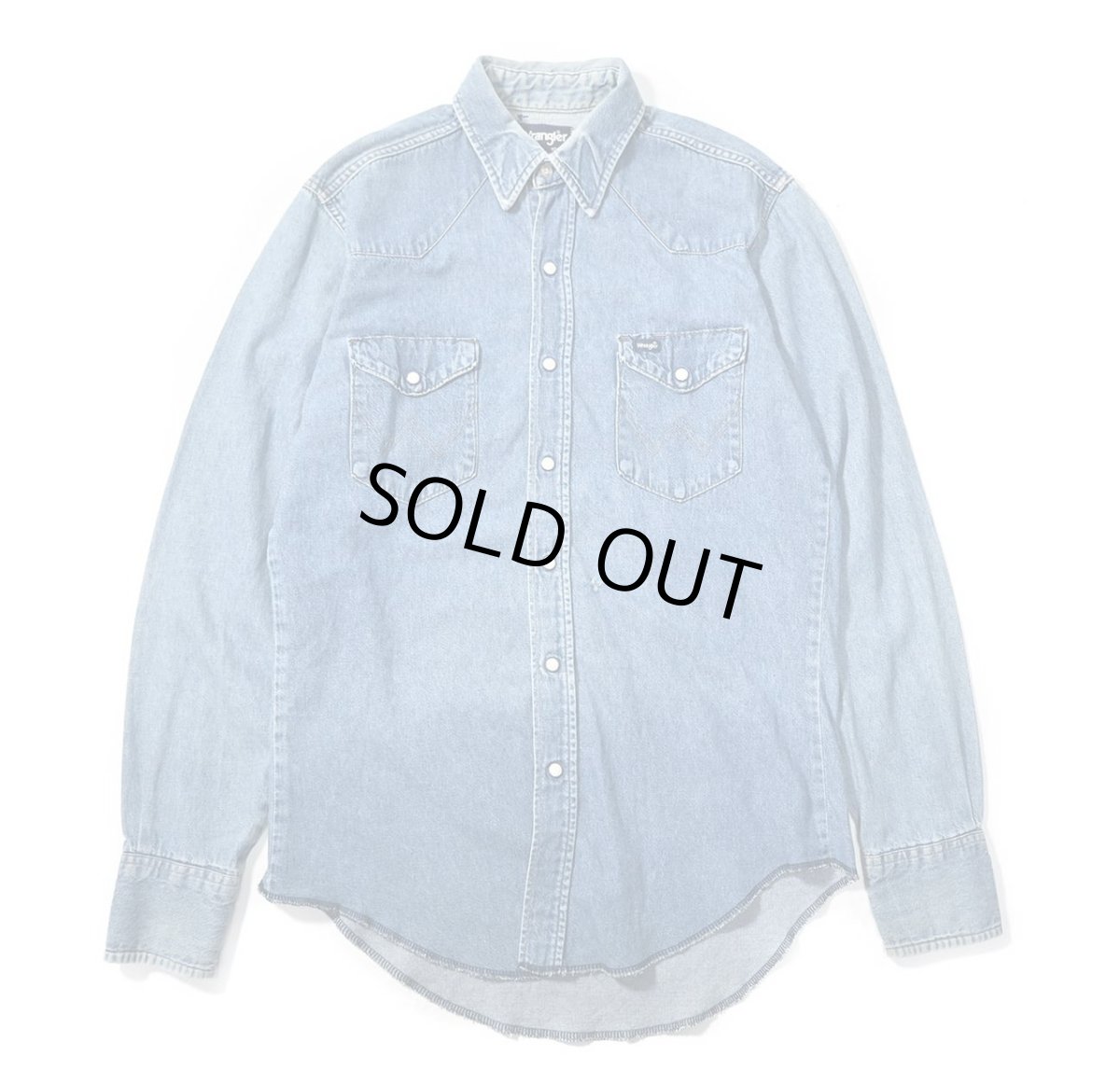 画像1: 80s Used Wrangler Denim Western Shirt made in USA (1)