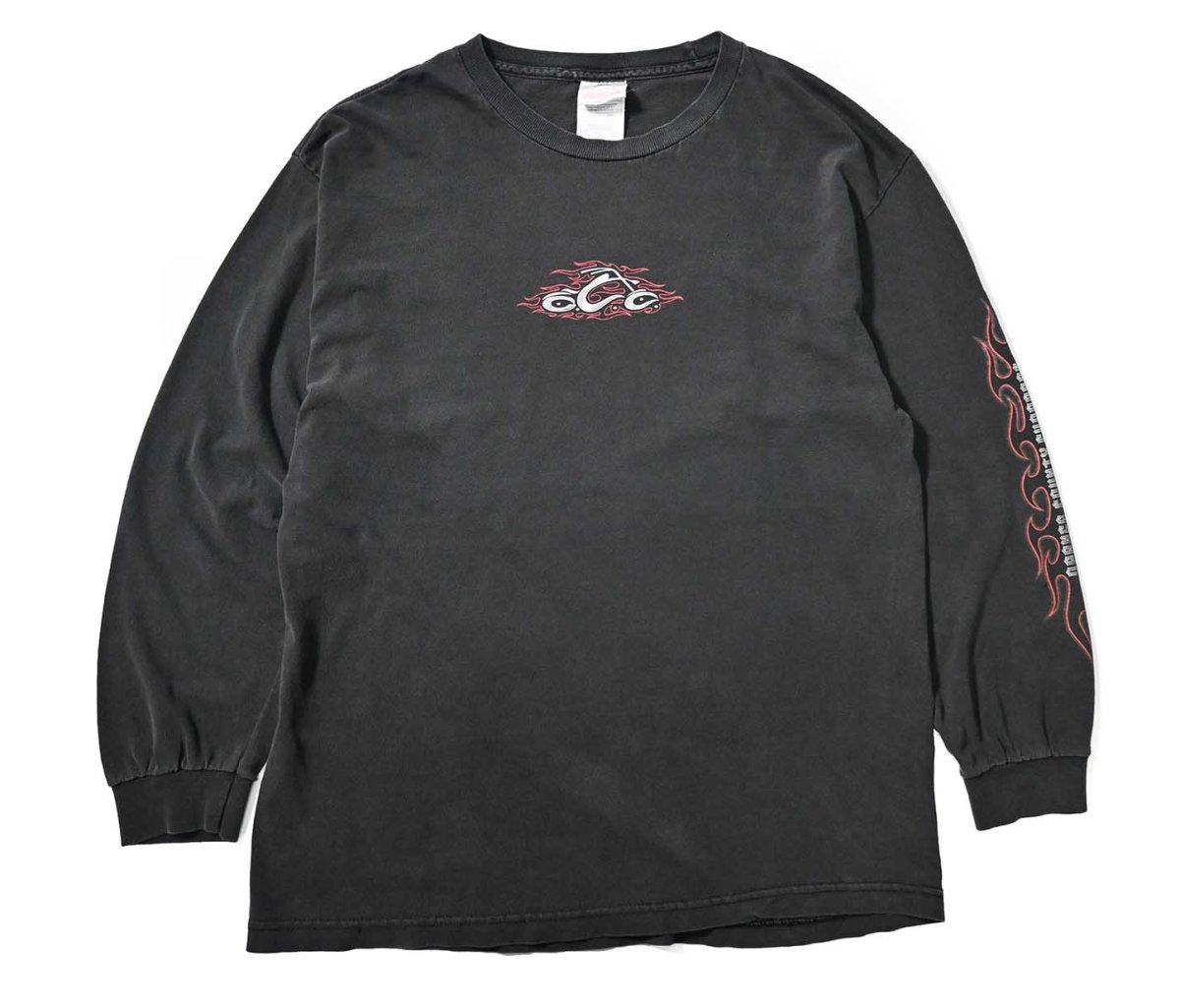 画像1: 00s Used Orange County Choppers L/S Print Tee made in USA (1)