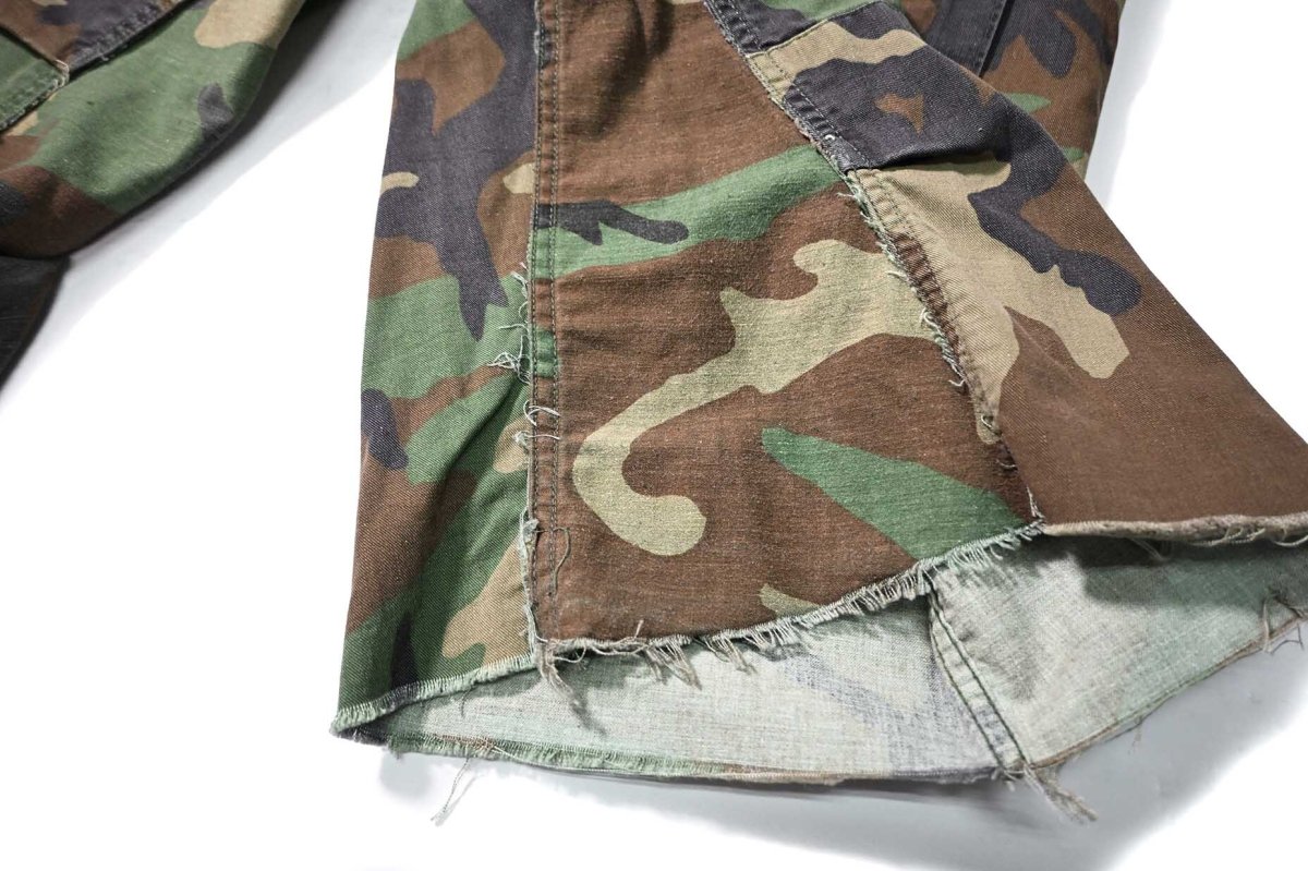 画像4: Used Us Army Customized Combat Jorts Woodland Camo (4)