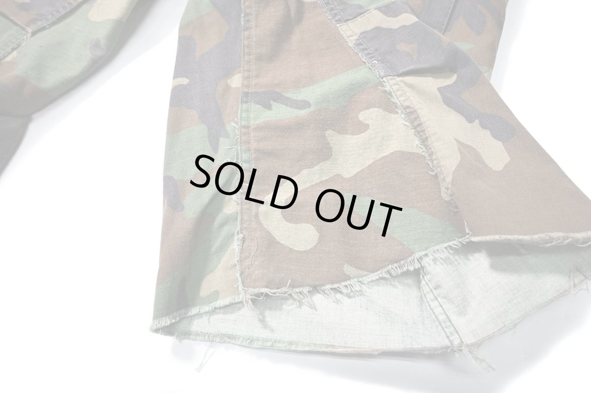 画像4: Used Us Army Customized Combat Jorts Woodland Camo (4)