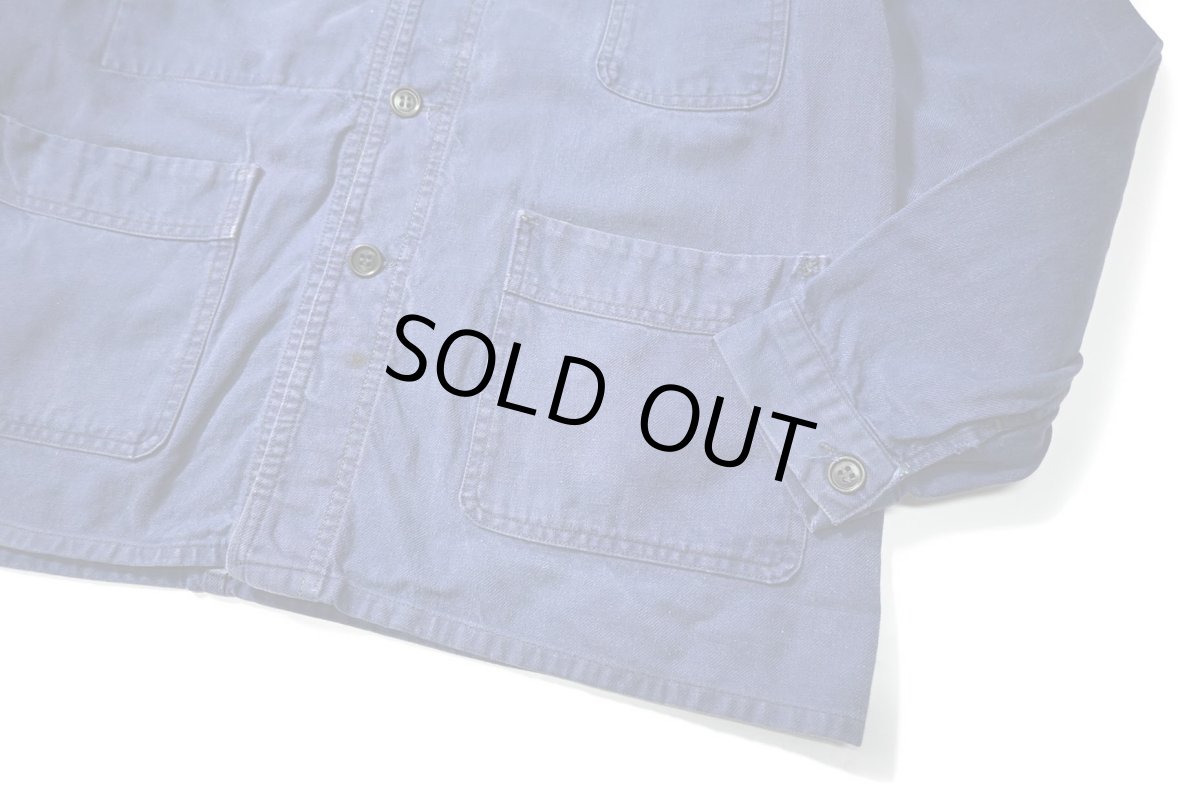 画像4: 60s Used French Cotton Twill Work Jacket (4)