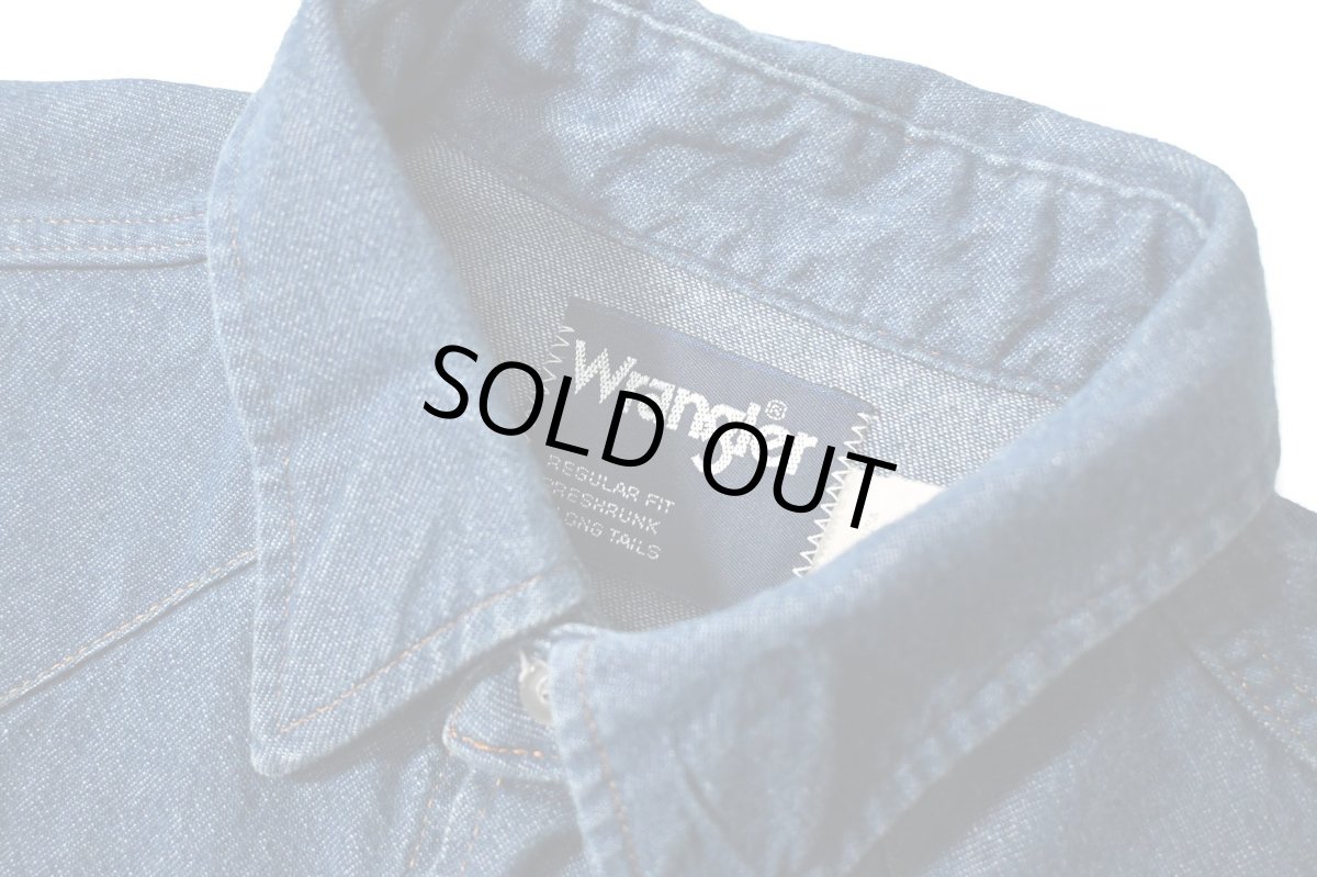 画像4: 80s Used Wrangler Denim Western Shirt made in USA (4)