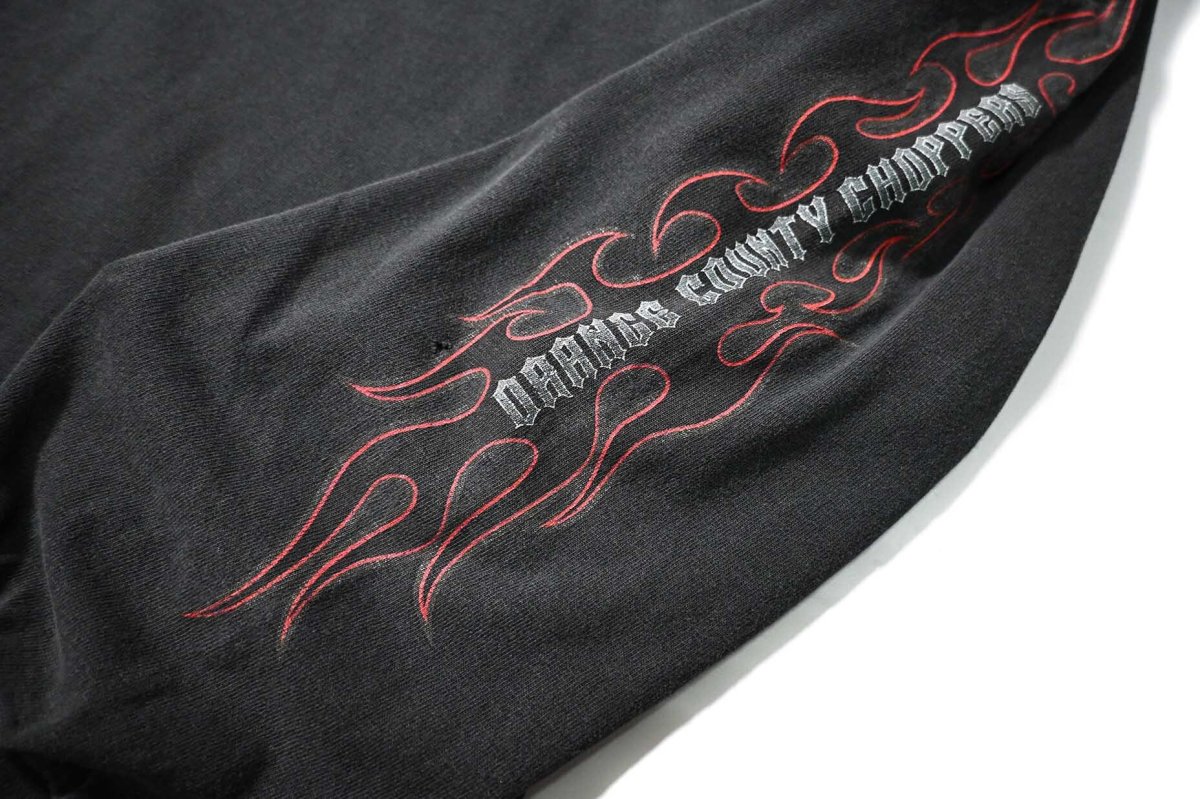 画像4: 00s Used Orange County Choppers L/S Print Tee made in USA (4)