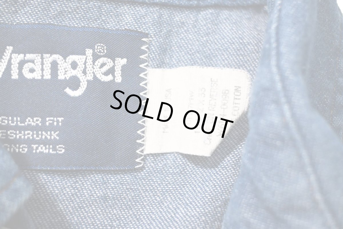 画像5: 80s Used Wrangler Denim Western Shirt made in USA (5)