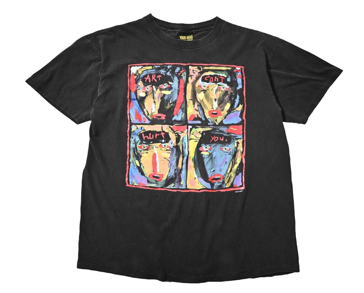 画像1: 90s Used Fred Babb Print Tee made in USA (1)