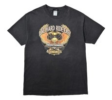 画像1: 00s Used Harley-Davidson Cafe Print Tee (1)