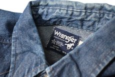 画像4: 80s Used Wrangler Denim Western Shirt made in USA (4)