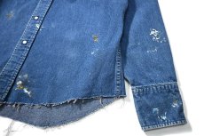 画像5: 80-90s Used Carhartt Painted Denim Western Shirt (5)