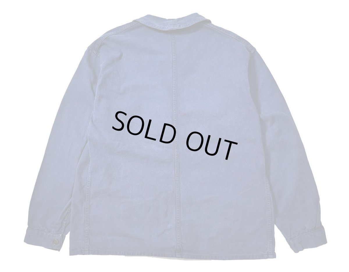 画像2: 60s Used French Cotton Twill Work Jacket (2)