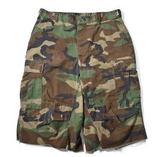 画像1: Used Us Army Customized Combat Jorts Woodland Camo (1)