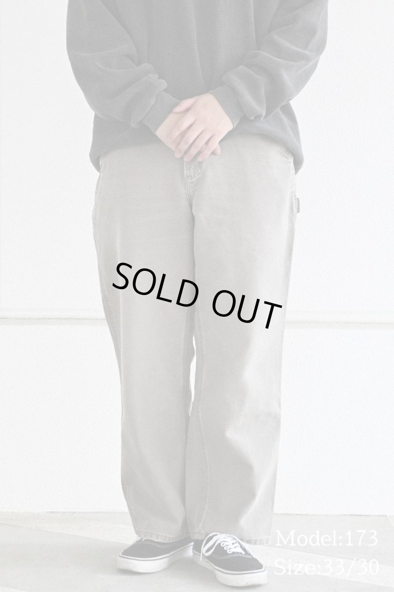 画像7: 11' Used Carhartt Duck Carpenter Pants Mushroom カーハート (7)