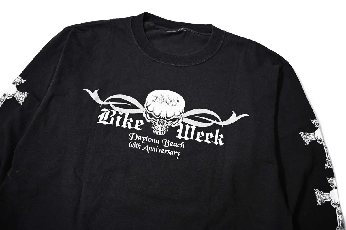 画像2: 00s Used Bike Week L/S Print Tee (2)