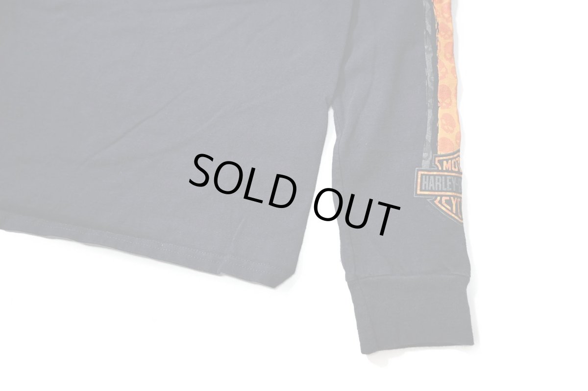 画像3: Used Harley-Davidson L/S Print Tee (3)