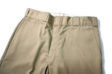 画像2: 80s Used Dickies 874 Work Pants Khaki made in USA (2)
