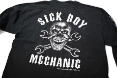 画像6: 00s Used Sick Boy Mechanic L/S Print Tee (6)