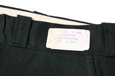 画像4: 60-70s Deadstock Industrial Coyne Laundry Work Pants Green (4)