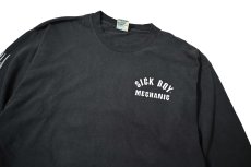 画像2: 00s Used Sick Boy Mechanic L/S Print Tee (2)