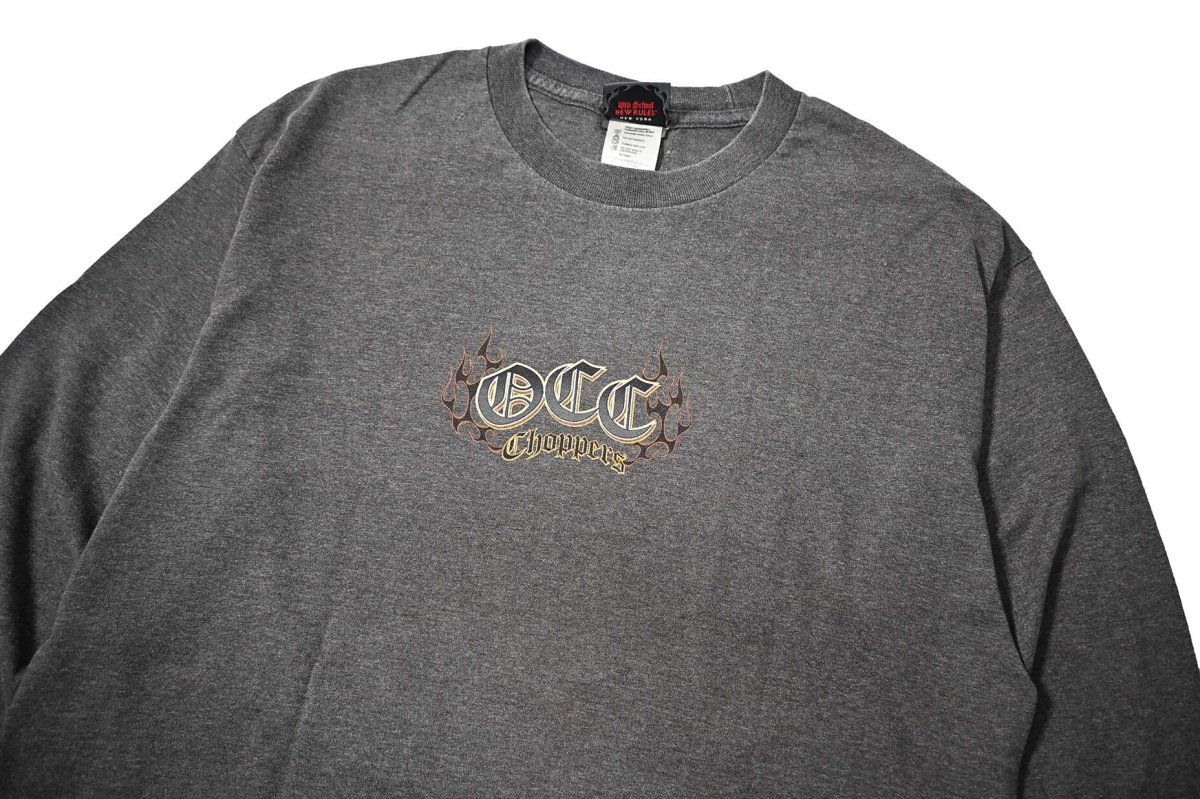 画像2: 00s Used Orange County Choppers L/S Print Tee (2)